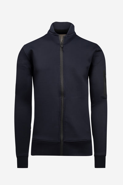 Navy Blue Scuba Jacket