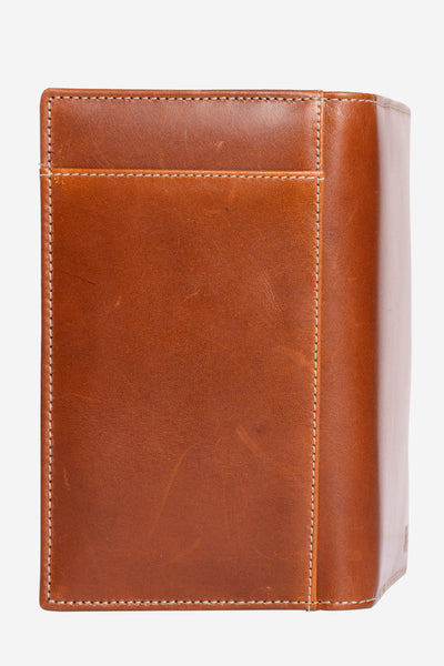 WAL007 / Copper Brown Leather Wallet