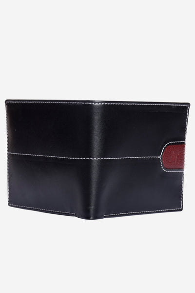 WAL010 / Black Brown Leather Wallet