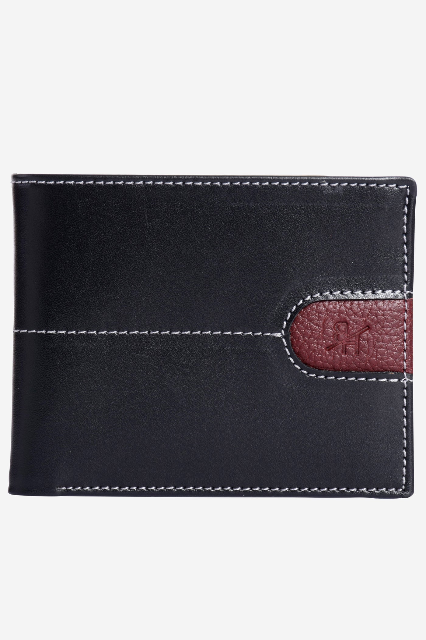 WAL010 / Black Brown Leather Wallet