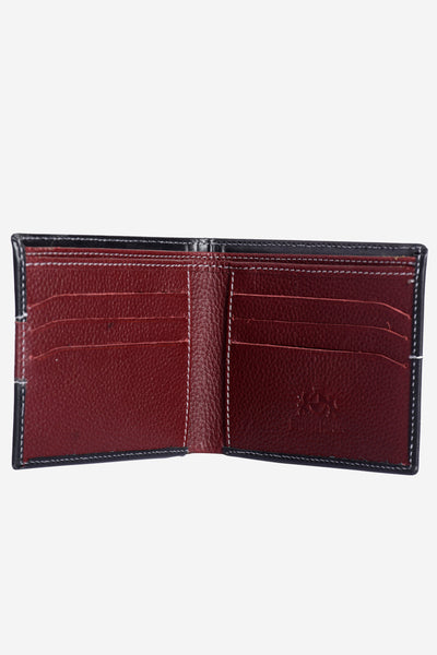 WAL010 / Black Brown Leather Wallet
