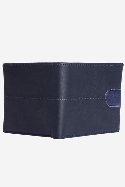 WAL011 / Midnight Blue Leather Wallet