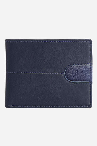WAL011 / Midnight Blue Leather Wallet