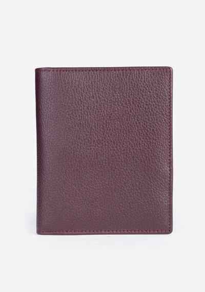 WAL018 / Burgundy Leather Wallet