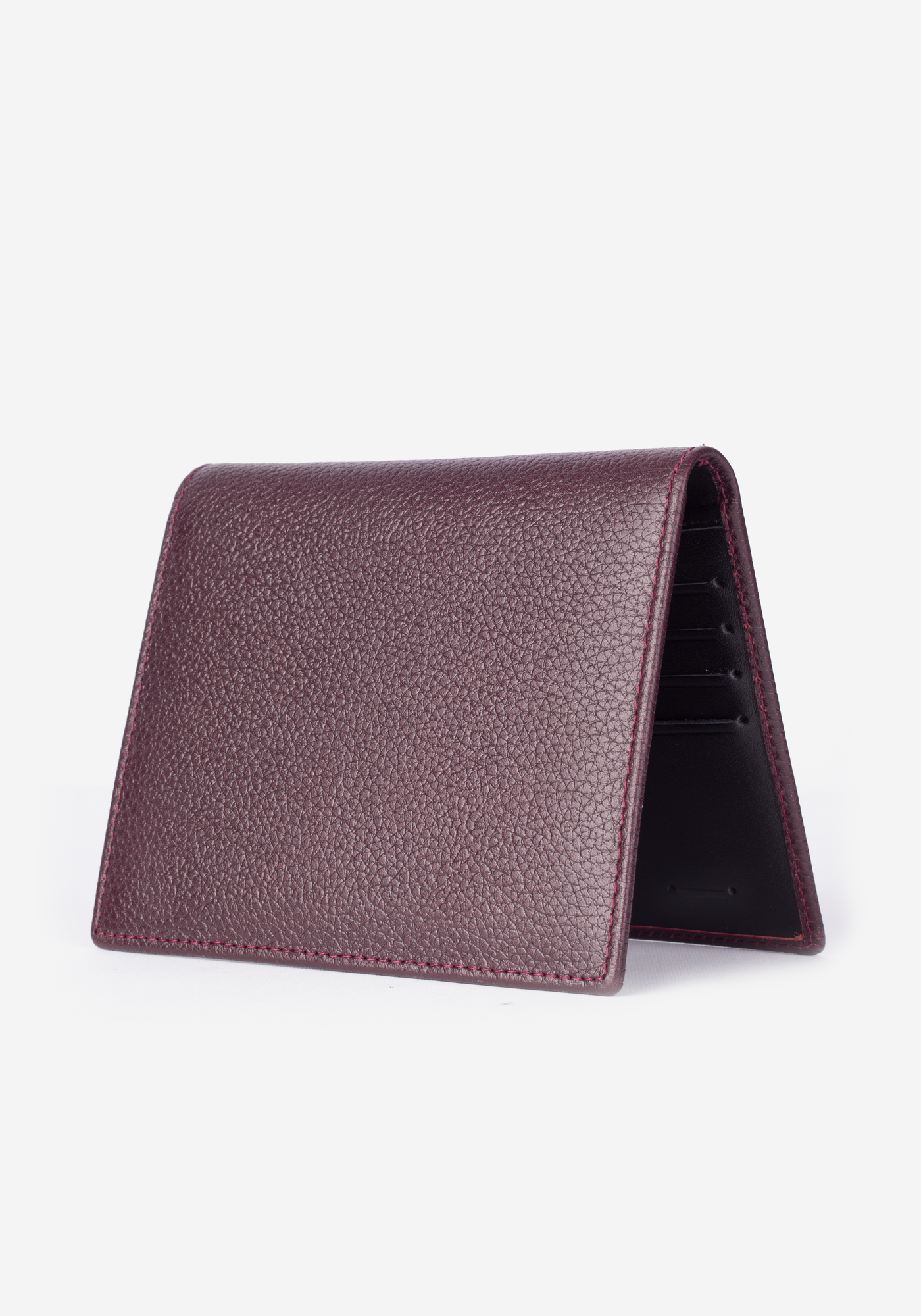 WAL018 / Burgundy Leather Wallet