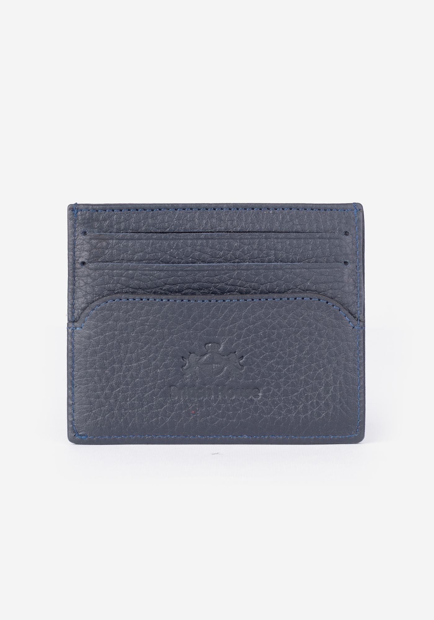 Navy Genuine Leather Card Holder