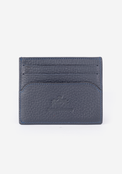 Navy Genuine Leather Card Holder