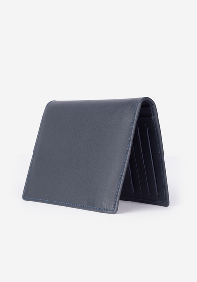 Navy Genuine Leather Wallet