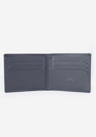 WAL035 / Navy Leather Wallet