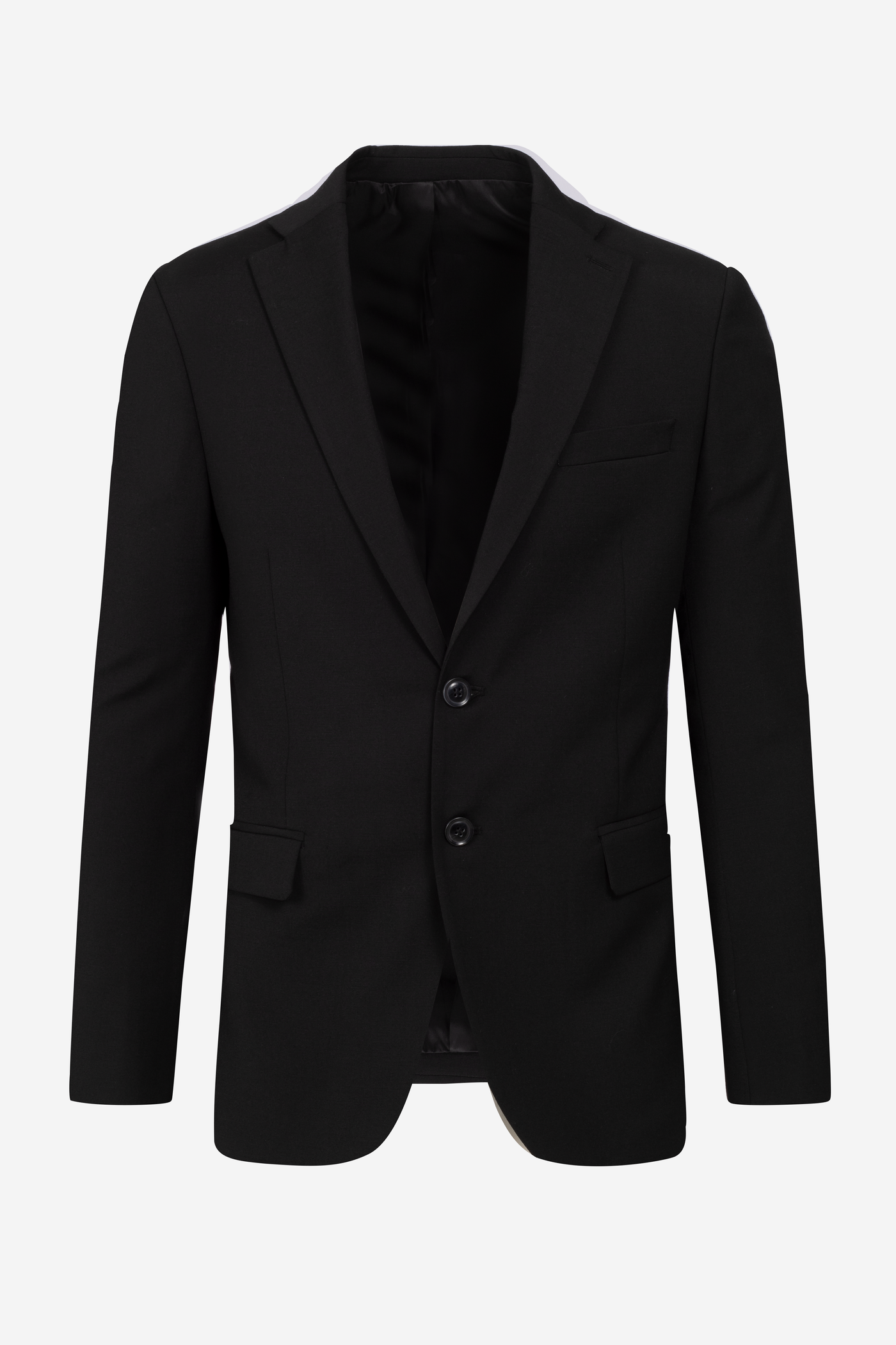 Pitch Black Wool Suit