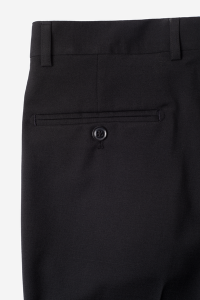 Pitch Black Wool Suit