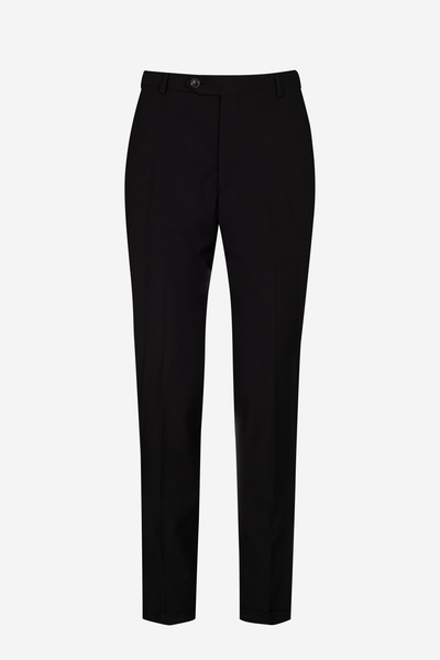 Pitch Black Wool Suit