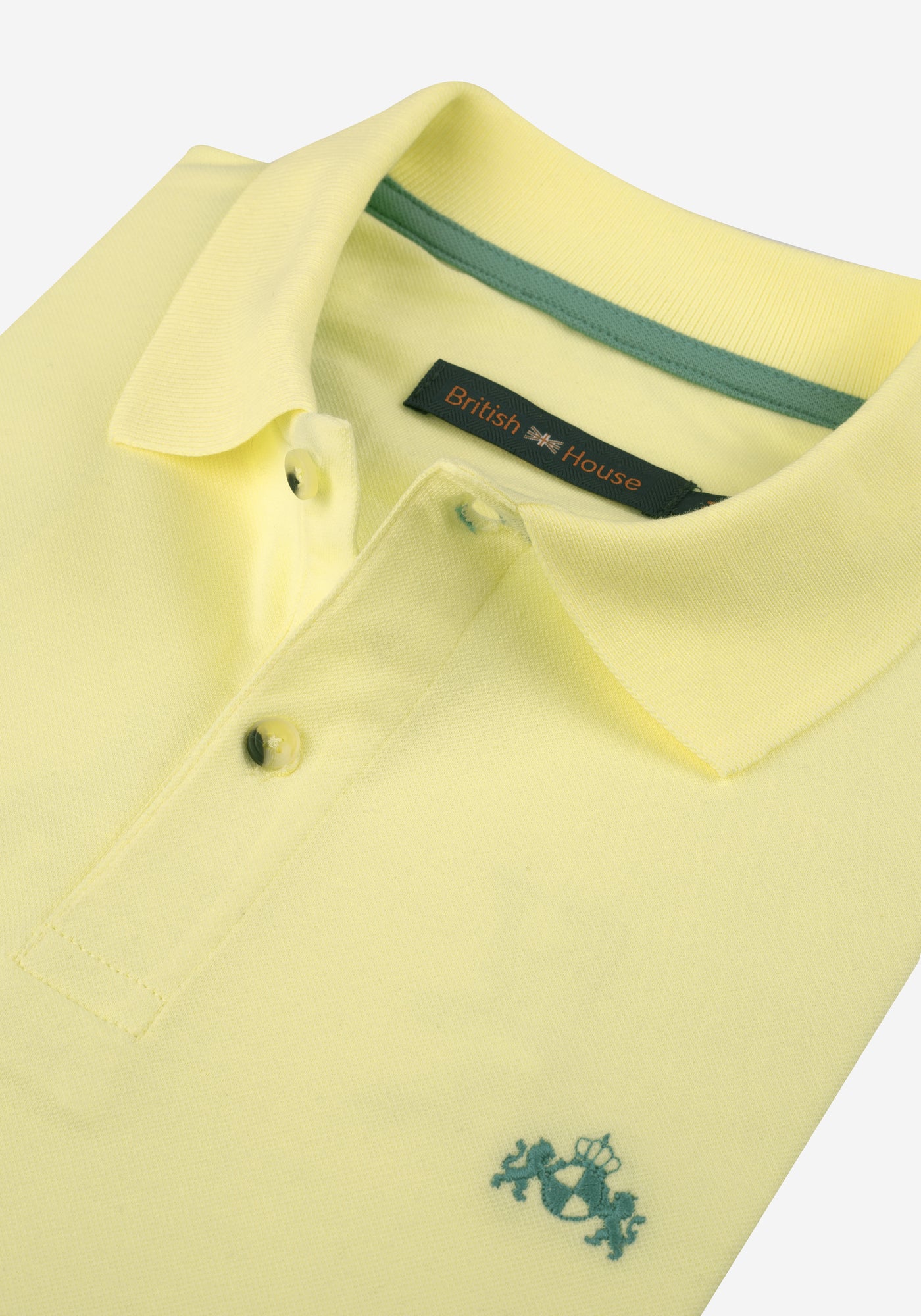 Yellow Cotton Lycra Polo Shirt