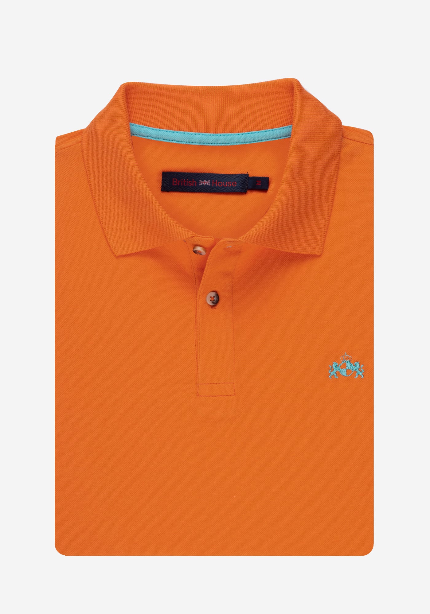 Vivid Orange Cotton Lycra Polo Shirt