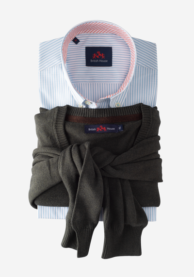 Olive Pullover Cotton Cashmere