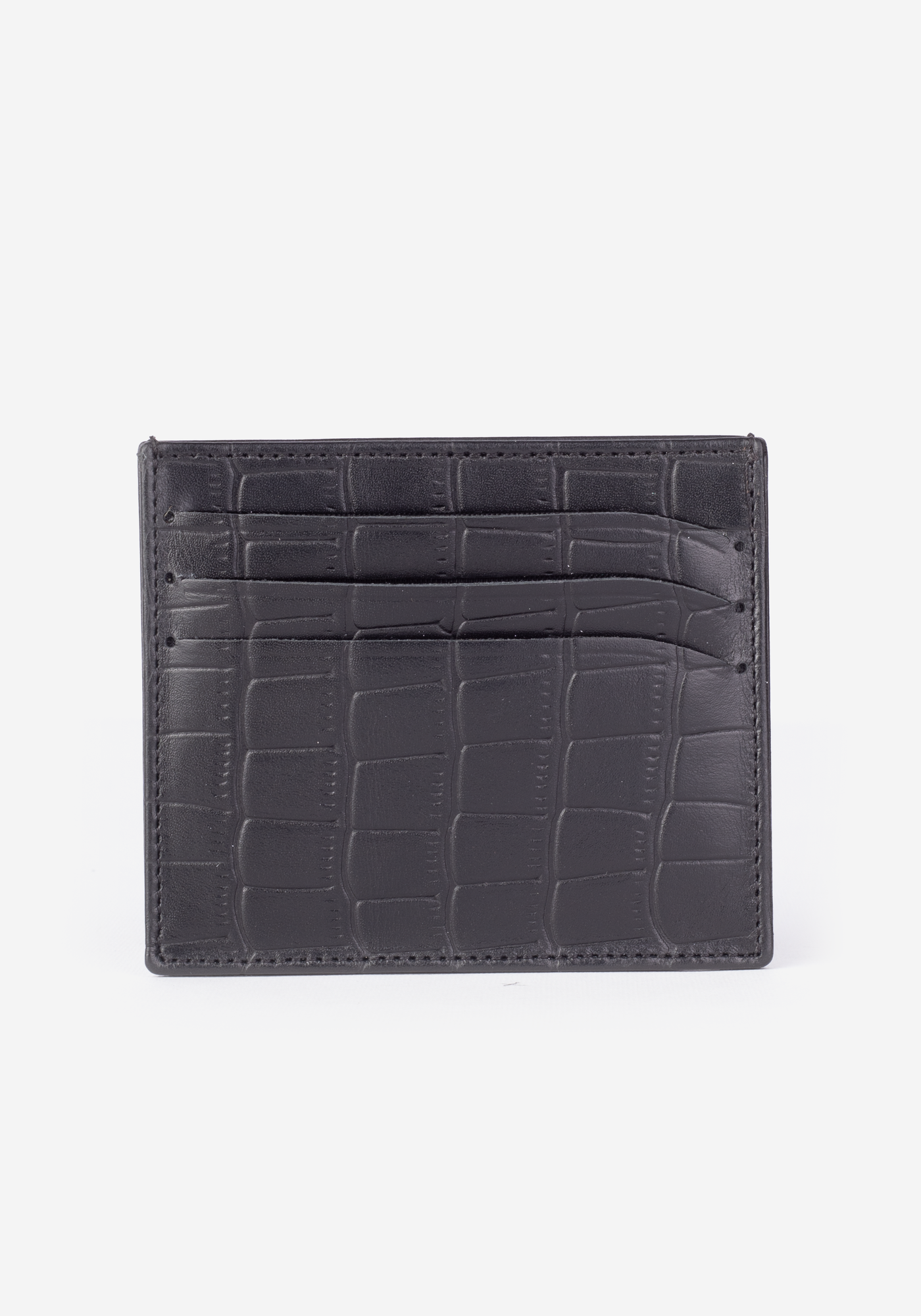 Black Genuine Leather Card Holder